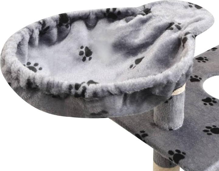 Image du produit VidaXL Lane (150 cm, Gris avec impression de patte noire)