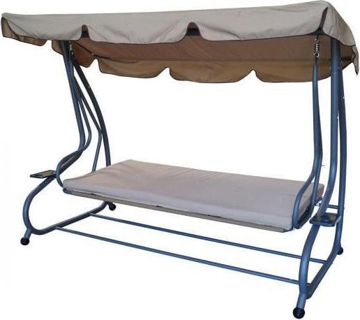 Immagine prodotto Degamo Hollywood swing MIAMI 4 posti, grigio / crema, con funzione reclinabile