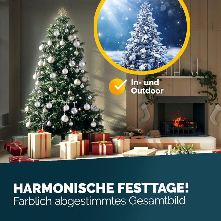 Produktbild Deuba Weihnachtsbaumkugeln (100 -teilig)