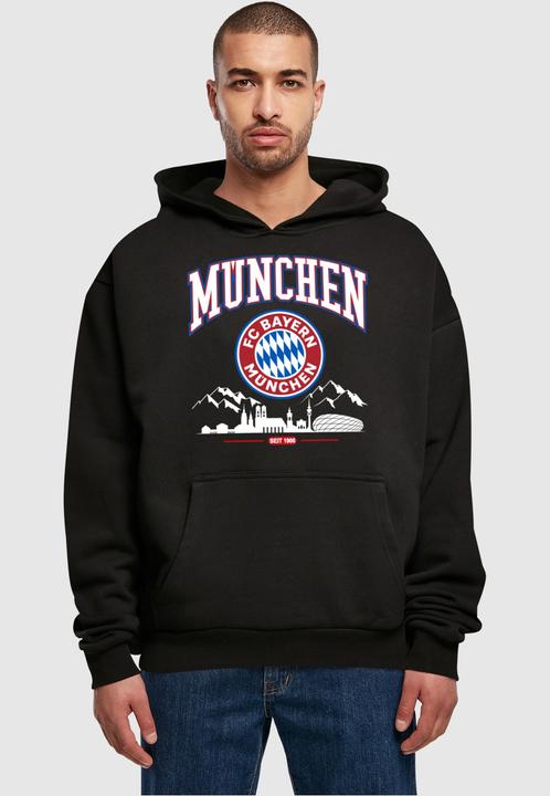 Immagine prodotto FC Bayern München Felpa con cappuccio ultra pesante FC Bayern Skyline for grey - 115235 (S)