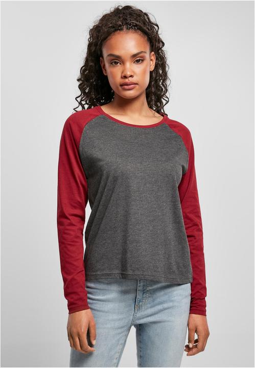 Immagine prodotto Urban Classics Donna Raglan a maniche lunghe a contrasto (S)