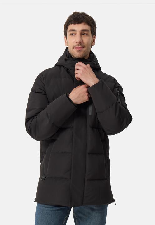 Cash-Mere Daunenparka Mantel mit Kapuze und Kaschmirfutter