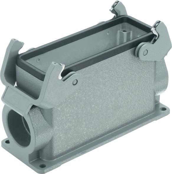 Produktbild Harting HAN B Steckverbinder Buchse Typ 24B mit 2 x M32 Eingang Metall, Aufputzmontage mit Verriege