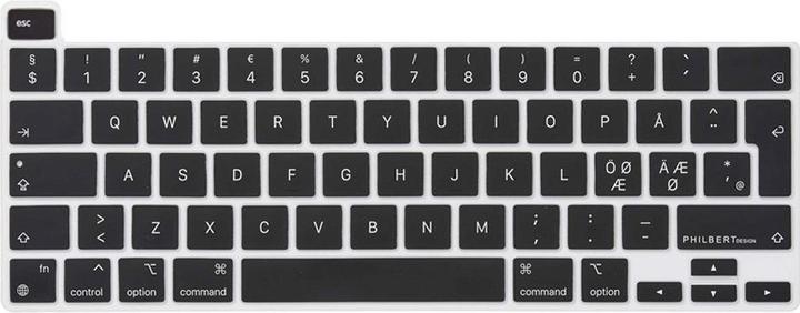Actual product image Philbert Design KB Cover MacBook 13-16"/13" Pro 2022, Black (Nordic)