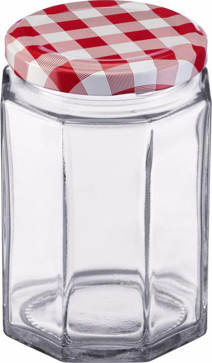 Immagine prodotto Westmark Set di 6 bicchieri a 6 angoli da 288 ml, con coperchio decorativo a forma di cuore, 63 mm (6 pz., 0.29 l)