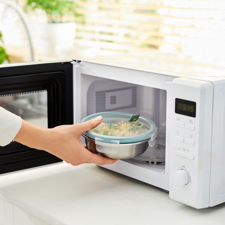 Produktbild Rotho Set Frischhaltedose aus Edelstahl 4 tlg. PAGAMALU mit Bambusdeckel (1.40 l)