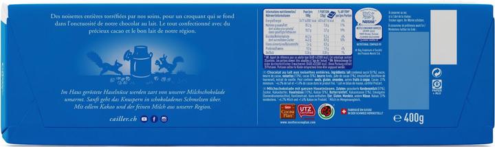 Produktbild Cailler Tafelschokolade Milch mit Haselnüssen (400 g)
