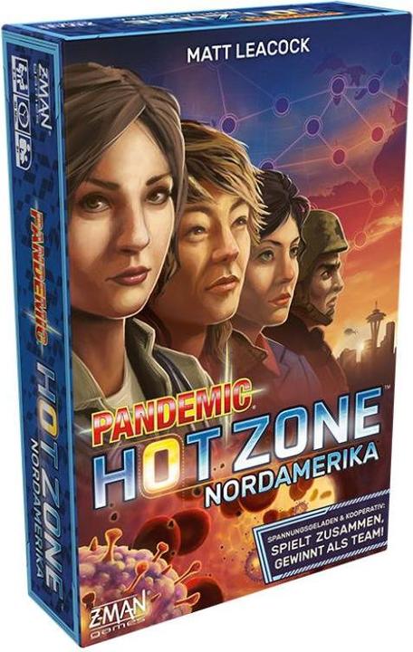 Z-Man Games Jeu familial Pandemic Hot Zone : Amérique du Nord (Allemand)