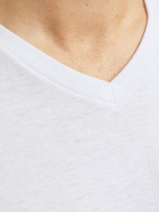 Immagine prodotto Jack & Jones Maglietta con scollo a V monocolore in confezione da 3 pezzi (XL)