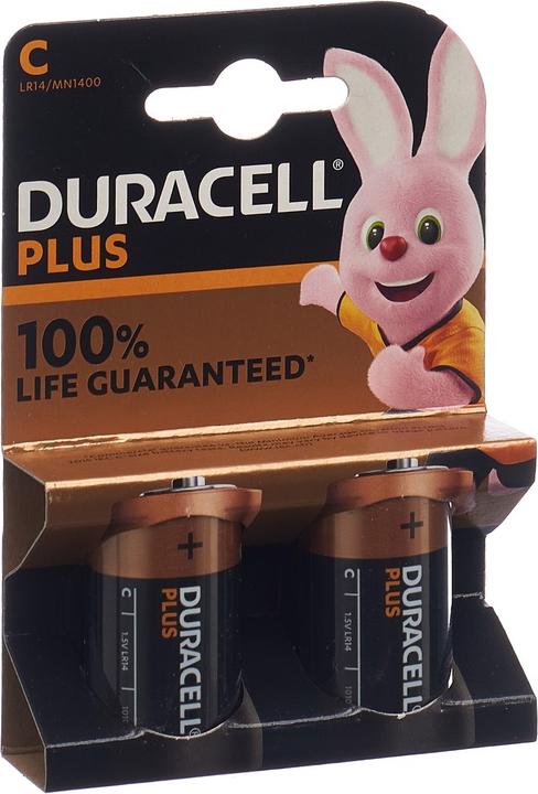 Produktbild Duracell Plus (2 Stk., C, 7750 mAh)