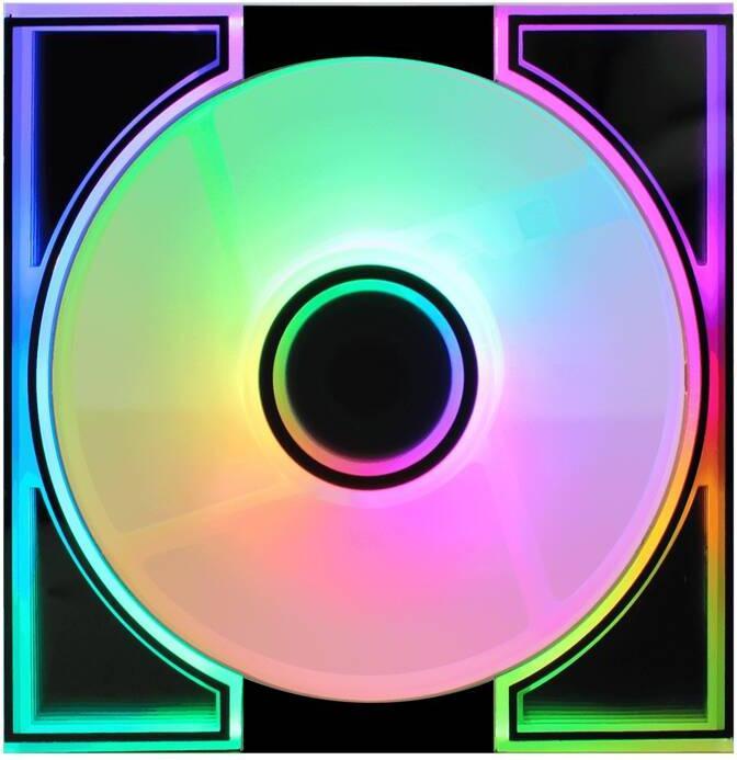 Actual product image Darkflash Tech Darkflash DM8 ARGB Cooling Fan (Black) (120 mm, 1 x)