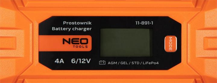Produktbild Neo Automatisches Ladegerät 4A/70W 3-120Ah für Säure- / AGM-/GEL-Batterien (12V, 4 A)