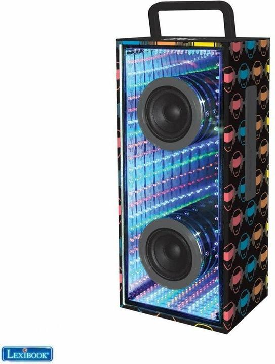 Immagine prodotto Lexibook Altoparlante portatile Bluetooth iParty con magiche luci lampeggianti all'infinito (BTL600)