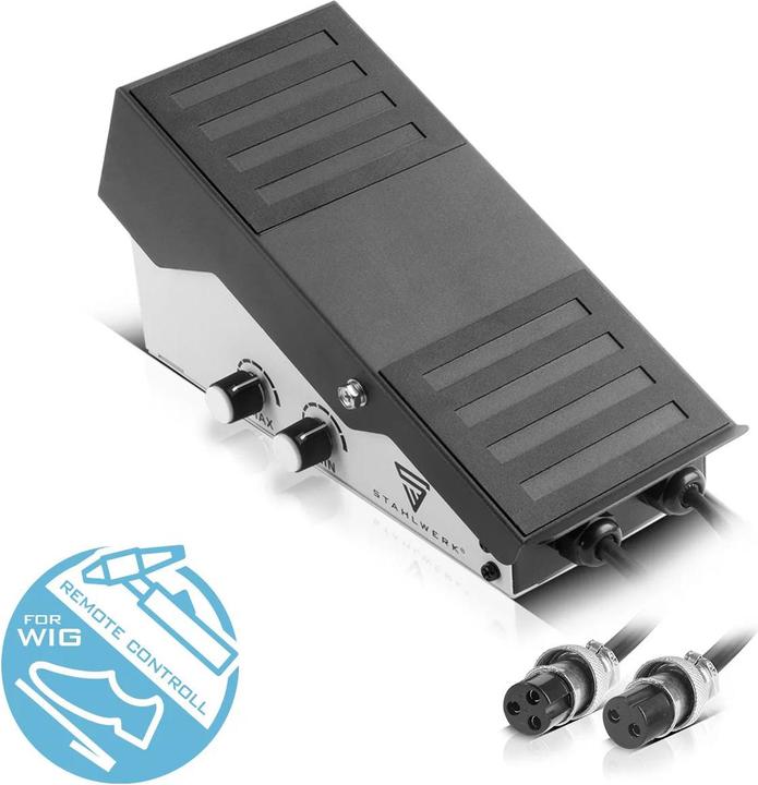Actual product image Stahlwerk TIG foot pedal AC/DC TIG 200 Pulse Pro and AC/DC TIG 200 Pulse Pro Digital