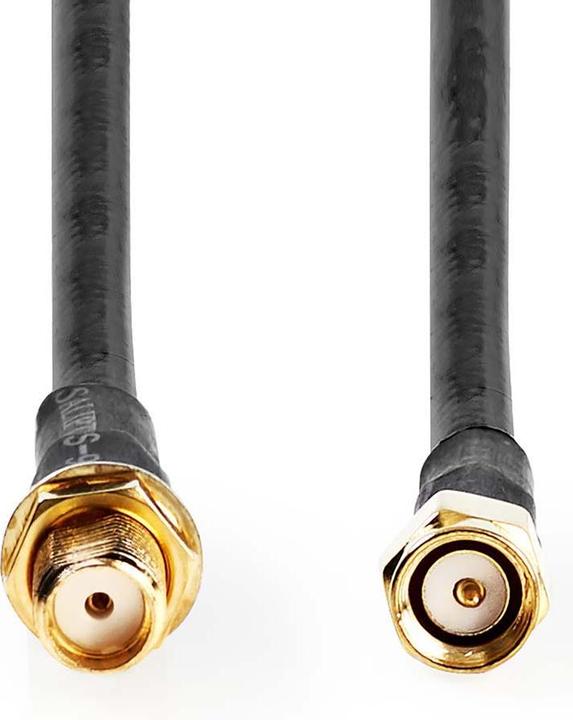 Actual product image Nedis Antenna cable - SMA male - SMA female - Gold plated - 50 Ohm - Double shielded - 10.0 m - R (50 dB, Antenna cable)