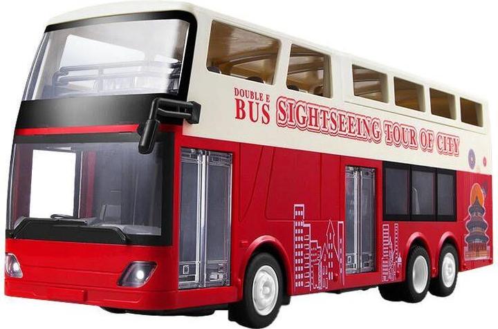 Actual product image Double Remote-controlled car 1:18 (red) (Sightseeing Bus) E640-003