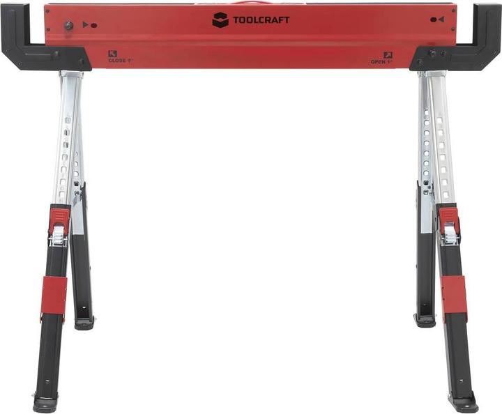 Image du produit Toolcraft TO-7726197 Chevalet de scie en acier réglable en hauteur 300kg (L x H x P) 520 x 620 x 1088mm 9.3kg (52 cm, 108.80 cm)