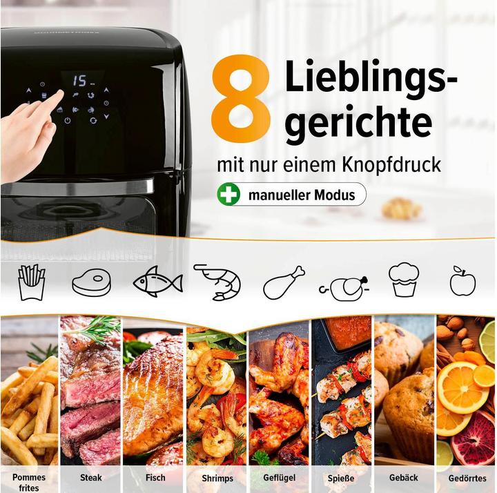 Produktbild Gourmetmaxx Heissluft-Fritteuse (EU-Stecker)
