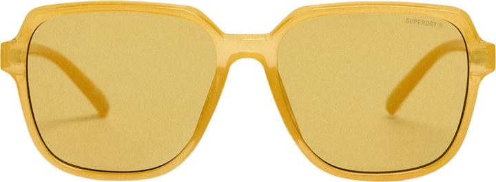 Giallo latte, occhiali marroni