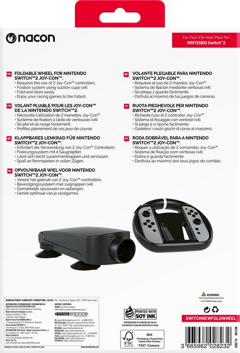 Immagine prodotto Nacon Gaming Volante pieghevole (Switch 2)