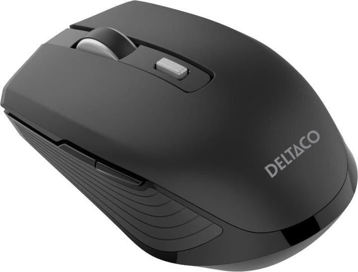 Productafbeelding Deltaco Stille draadloze USB-C reismuis met USB-C ontvanger - Mus - 6 sjaals - Sorteren (Draadloze)
