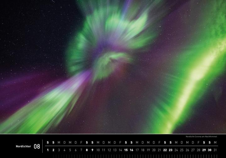 Immagine prodotto Calendario Premium dell'aurora boreale 2026 (50 x 35 cm, Copertina rigida, Tedesco)