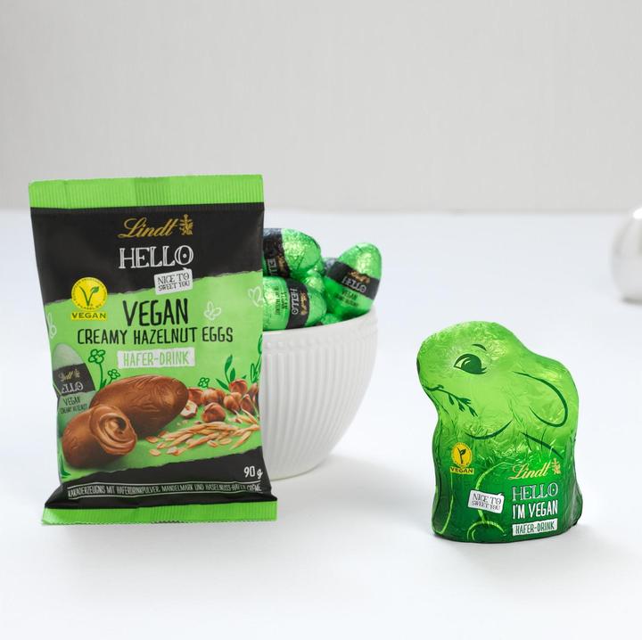 Image du produit Lindt Hello Vegan Bunny al latte d'avena (80 g)