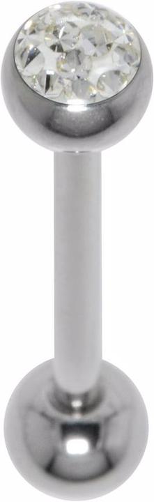 Image du produit Bijouteria Piercing langue (Acier chirurgical 316L, Résine époxy, Cristallin)