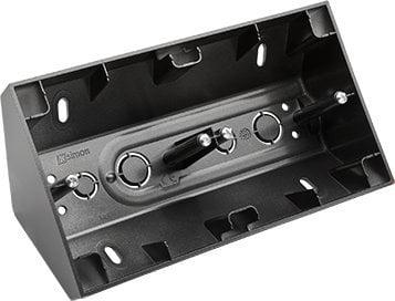 Image du produit Kontakt Simon Simon 54 Premium prise d'angle apparente double pour cadre PREMIUM noir mat DPNR2