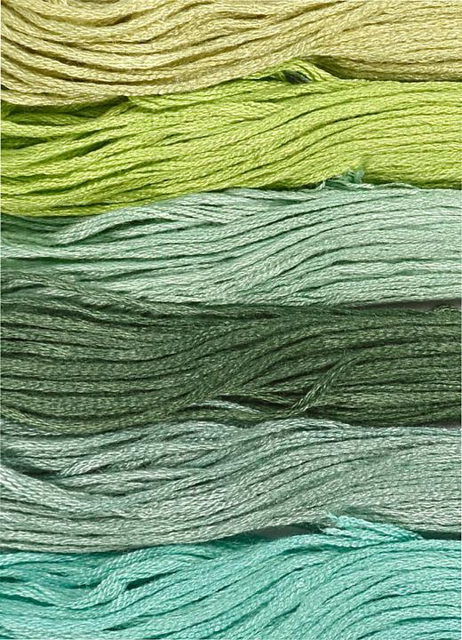 Image du produit Creativ Company Fil de broderie coton vert (8 m)