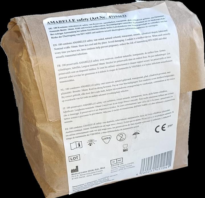 Produktbild Amarelle Beutel «Safety» 100 Kondome (100 Stk.)