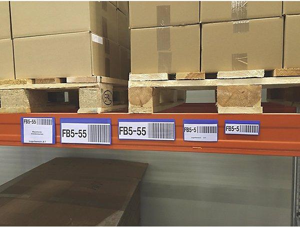 Produktbild Valdemar Krog Etikettentaschen, VE 50 Stk, mit Magnetstreifen, BxH 110x50 mm, gelb