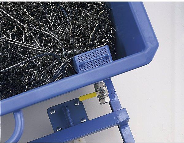 Produktbild eurokraft pro Kippbehälter für Späne, mit Polyamidrädern, Volumen 0,3 m³, mausgrau (300 l)