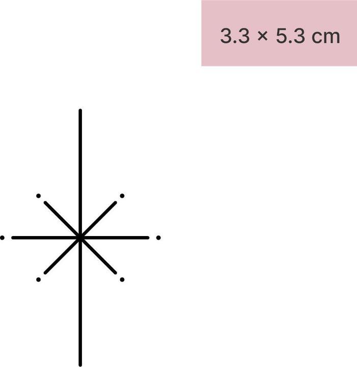 Produktbild minink Temporäres Tattoo – Stern Linie