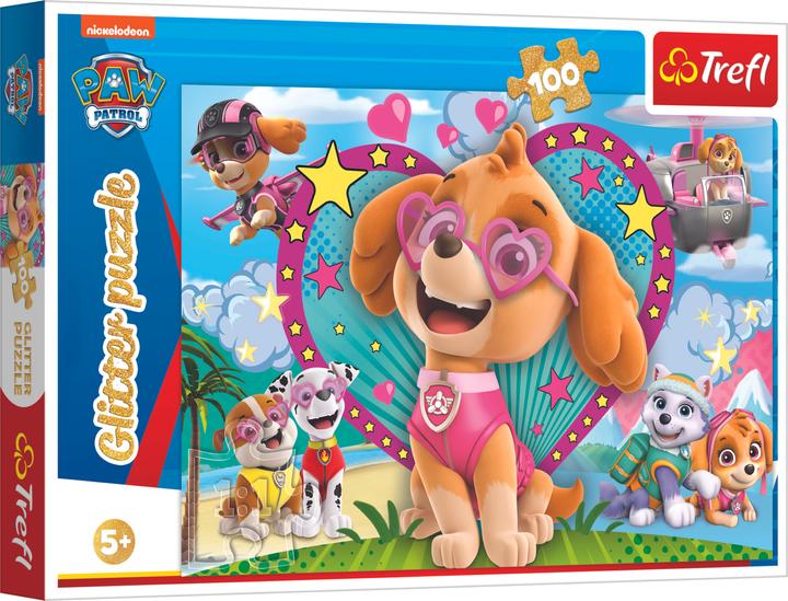 Produktbild Trefl Paw Patrol Glitzer Puzzle 100T (100 Teile)