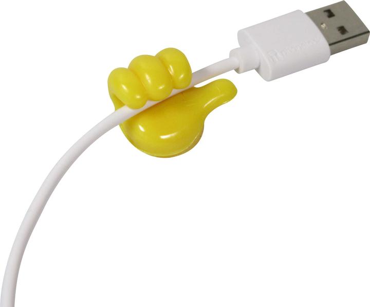 Produktbild PhoneLook Witzige Silikon Kabel Organizer Thumbs-Up für Ladekabel, Schlüssel u.m.