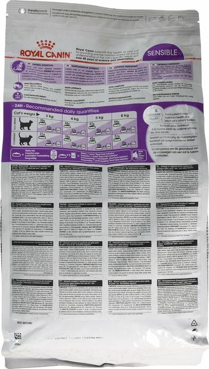 Nährwerte und Zutaten Royal Canin Sensible 33 (Adult, 1 Stk., 4000 g)