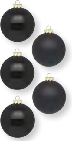 Produktbild Inge’s Glas Christmas Decor Weihnachtskugel Ebony Black Ø 4 cm 36 Stück (36 -teilig)