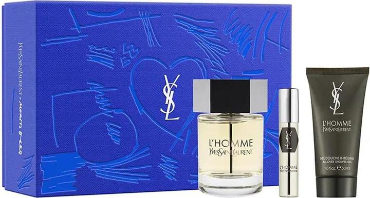 Produktbild Yves Saint Laurent L'Homme Gift Set EDT 100ml. L'Homme shower gel 50ml and L'Homme EDT 10ml