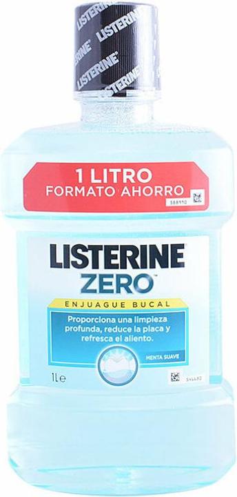 Actual product image Listerine ZERO 0% alcohol enjuague bucal 1000 ml (1000 ml, Mouthwash)