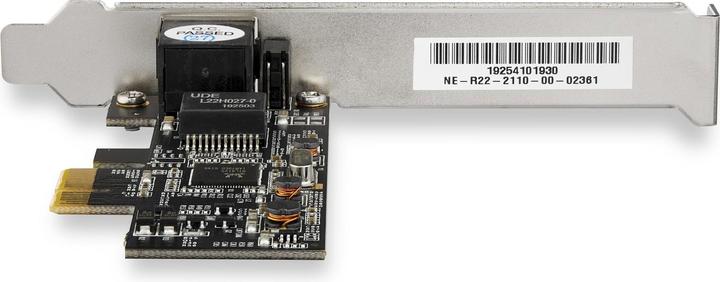 Actual product image StarTech .com ST2GPEX PCI Express Network Card (1 Port, 2.5Gbps 2.5GBASE-T, PCIe LAN Adapter Card) (Ethernet, RJ45)