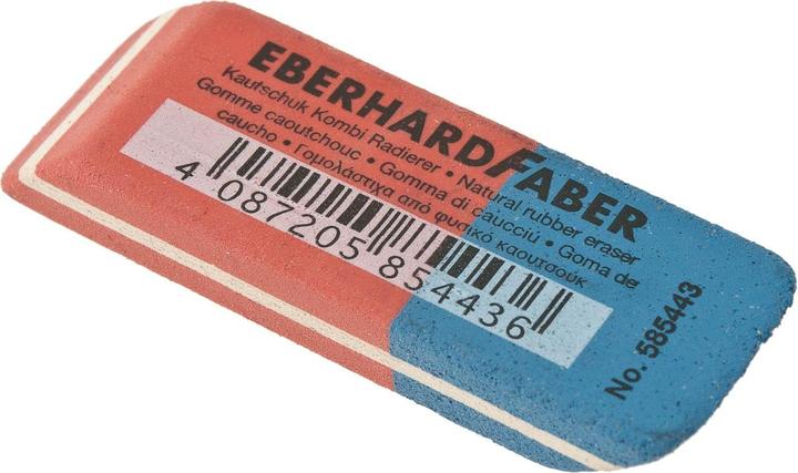 Produktbild EberhardFaber Radiergummi Latex-frei rot/ blau komb. 40x