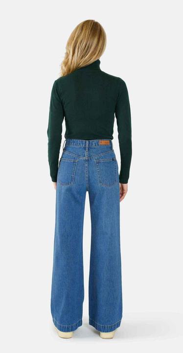 Actual product image F.A.M. Paris 's wide mid-rise cotton jeans fleure (XS)
