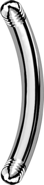 Produktbild Star Piercing Micro Bananen-Stab silber (ohne Messing, Titan G23)