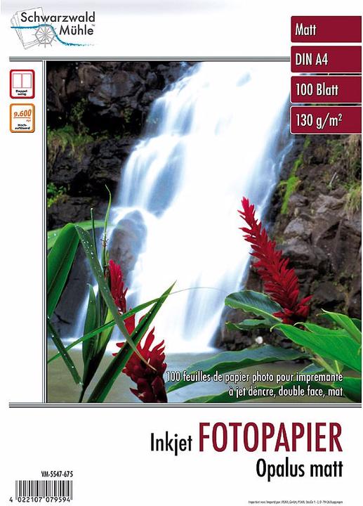 Produktbild Schwarzwald Mühle 100 Bl. Fotopapier Opalus (130 g/m², A4, 100 x)