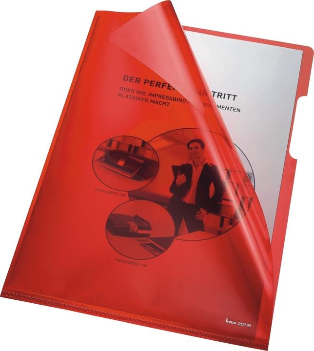 Produktbild Bene Klarsichthülle DIN A4 PP (Polypropylen) 220 mm x 310 mm Rot (A4, 1 x)