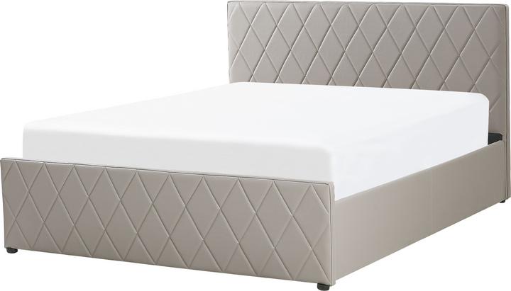 Image du produit Beliani Lit similicuir taupe sommier à lattes sommier relevable 140 x 200 cm ROCHEFORT (140 x 200)