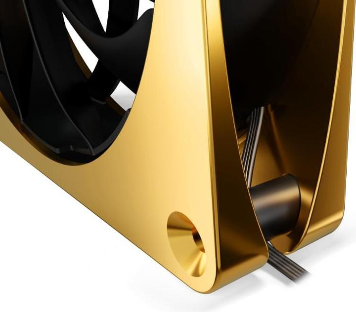 Produktbild Alphacool Apex Stealth Metal Power 120mm L?fter 3000rpm (gold/schwarz) (120 mm, 1 x)