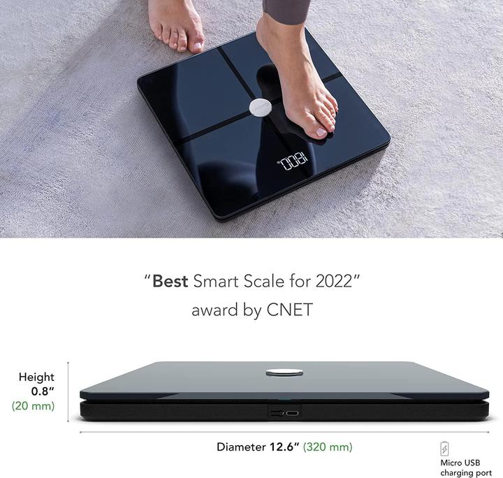 Image du produit Qardio Base X Smart WiFi Scale et composition corporelle complète (180 kg)