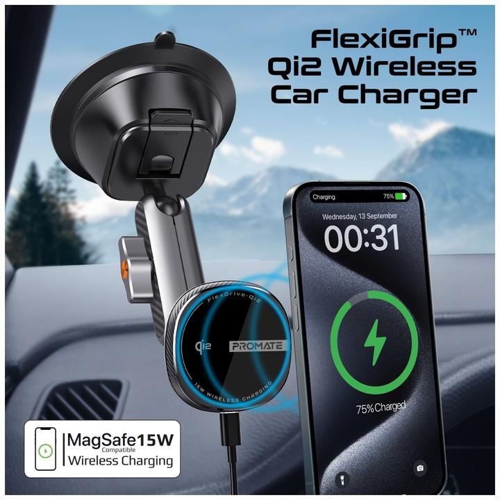 Produktbild ProMate FlexDrive Qi2 Smartphone Halterung